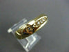 ESTATE WIDE .15CT DIAMOND 14KT YELLOW GOLD 5 STONE MENS ANNIVERSARY RING #10111