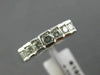 ESTATE .55CT DIAMOND 14KT WHITE GOLD 3D ROUND PYRAMID ANNIVERSARY RING #16535