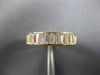 3.0CT CZ CLASSIC BAGUETTE 3/4TH ETERNITY 14KT YELLOW GOLD ANNIVERSARY RING 28170