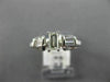 ESTATE .71CT BAGUETTE DIAMOND 14KT WHITE GOLD 3D CLASSIC 3 STONE ENGAGEMENT RING