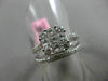 ESTATE 1.32CT ROUND & PRINCESS DIAMOND 18KT WHITE GOLD CLUSTER ENGAGEMENT RING