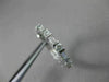 ANTIQUE 1.43CT BAGUETTE & ROUND DIAMOND 14KT WHITE GOLD ETERNITY RING 3mm #20970