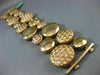 ESTATE MASSIVE .40CT DIAMOND 18KT TWO TONE GOLD ETOILE FILIGREE ITALIAN BRACELET
