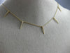 ESTATE .15CT DIAMOND 14KT YELLOW GOLD 3D CLASSIC BY THE YARD SPIKY FUN NECKLACE