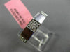 ESTATE .22CT DIAMOND 18K WHITE GOLD 3D SQUARE SEMI ETERNITY 4 STONE WEDDING RING