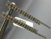 ESTATE LONG .90CT DIAMOND 18KT WHITE GOLD CLASSIC 2 ROW JOURNEY HANGING EARRINGS