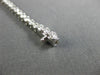 ESTATE 3.90CT ROUND DIAMOND 18KT WHITE GOLD 3D TWO PRONG CLASSIC TENNIS BRACELET