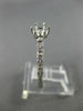 ESTATE .08CT DIAMOND 14K WHITE & ROSE GOLD 3D 6 PRONG SEMI MOUNT ENGAGEMENT RING