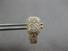 1.42CT DIAMOND 18K ROSE GOLD ROUND CLUSTER RECTANGULAR UMBRELLA HANGING EARRINGS