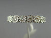 ESTATE .92CT DIAMOND 14KT WHITE GOLD HANDCRAFTED HEART ETERNITY ANNIVERSARY RING