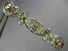 ANTIQUE 1.20CT ROSE CUT DIAMOND 14K WHITE GOLD FLOWER FILIGREE PIN BROOCH #19163