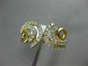 ESTATE WIDE .50CT DIAMOND 14KT YELLOW GOLD 3D MULTI ROW FLEUR DE LIS FUN RING