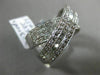 ESTATE LARGE 2.30CT ROUND & PRINCESS DIAMOND 14KT WHITE GOLD X LOVE DOUBLE RING
