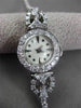 ANTIQUE LARGE 2.50CT OLD MINE MULTI SHAPE DIAMOND PLATINUM LADIES WATCH #2941