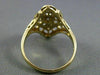 ESTATE LARGE .20CT DIAMOND 14K WHITE & YELLOW GOLD MULTI HEART LOVE RING #21033