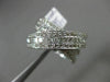 ESTATE LARGE 2.30CT ROUND & PRINCESS DIAMOND 14KT WHITE GOLD X LOVE DOUBLE RING