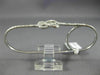 ESTATE LARGE .76CT ROUND DIAMOND 14KT WHITE GOLD 3D LOVE KNOT 3 FINGER FULL RING