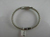 ESTATE WIDE FILIGREE MESH DIAMOND 14K WHITE GOLD BANGLE