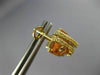 ESTATE WIDE .24CT FANCY YELLOW & PINK DIAMOND 18KT 2 TONE GOLD UMBRELLA EARRINGS