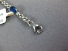 4.53CT DIAMOND & AAA SAPPHIRE 14KT WHITE GOLD 3D 3 STONE PANTHER TENNIS BRACELET