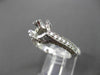 ESTATE .70CT DIAMOND 14K WHITE GOLD 3D FILIGREE SEMI MOUNT ENGAGEMENT RING 19360