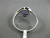 ESTATE 2.05CT DIAMOND & AAA EXTRA FACET AMETHYST 14KT WHITE GOLD SWIRL LOVE RING