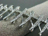ESTATE WIDE 3.85CT DIAMOND 14K WHITE GOLD FLOATING X DESIGN BRACELET VERY UNIQUE