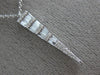 ESTATE .38CT DIAMOND 14KT WHITE GOLD CLASSIC TRIANGULAR ANCHOR FLOATING PENDANT