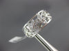 ANTIQUE .42CT DIAMOND 14KT WHITE GOLD 3D FLOWER FILIGREE ETERNITY RING #22243