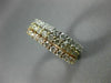 ESTATE WIDE 2.7CT DIAMOND 14K TRI COLOR GOLD ETERNITY STACKABLE ANNIVERSARY RING