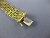 ESTATE WIDE & LONG 18KT YELLOW GOLD 3D FOUR ROW BYZANTINE BRACELET #19791