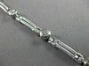 ESTATE WIDE 1.20CT DIAMOND 14KT WHITE GOLD ETOILE SOLID BRACELET STUNNING #19274