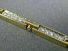 ESTATE 1.0CT DIAMOND 14KT WHITE & YELLOW GOLD CROSS RECTANGULAR TENNIS BRACELET