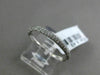 ESTATE .43CT DIAMOND 14K WHITE GOLD 3D 3 ROW PAVE SEMI ETERNITY ANNIVERSARY RING