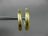 ESTATE 14KT YELLOW GOLD 3D CLASSIC MATTE & SHINY X LOVE HOOP EARRINGS #26314