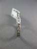ESTATE 1.0CT DIAMOND 14KT WHITE GOLD 3D ETERNITY WEDDING ANNIVERSARY RING #22435