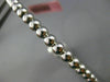 ESTATE LARGE .50CT DIAMOND & PINK QUARTZ 14K WHITE GOLD CIRCULAR BANGLE BRACELET