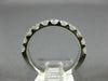 ESTATE 1.0CT DIAMOND 14KT WHITE GOLD SHARE PRONG SEMI ETERNITY ANNIVERSARY RING