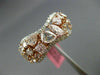 ESTATE WIDE 3.99CT DIAMOND 18KT WHITE & ROSE GOLD MULTI SHAPE INFINITY LOVE RING