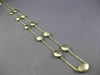 ESTATE 14KT YELLOW GOLD SHINY & MATTE OVAL LINK BY THE YARD NECKLACE BEAUTIFUL