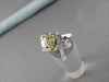 ESTATE 1.74CT WHITE & FANCY YELLOW DIAMOND 18KT GOLD PEAR SHAPE ENGAGEMENT RING