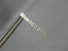 .50CT DIAMOND 14KT WHITE GOLD 3D CLASSIC 1.5mm INSIDE OUT LOVE HOOP EARRINGS
