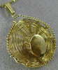 ANTIQUE LARGE 14KT YELLOW GOLD 3D HANDCRAFTED MEXICAN SOMBRERO PENDANT #22511