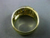 ESTATE WIDE .69CT DIAMOND 14KT WHITE & YELLOW GOLD MULTI ROW ETOILE RING #3330