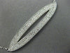 ESTATE LARGE 1.20CT DIAMOND 14K WHITE GOLD MARQUISE SHAPE PAVE FILIGREE NECKLACE