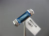 ESTATE 1.42CT DIAMOND & AAA BLUE TOPAZ 14KT WHITE GOLD COCKTAIL RING #21119