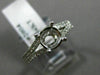 ESTATE .68CT DIAMOND 14KT WHITE GOLD 3D ROUND SEMI MOUNT ENGAGEMENT RING #2004