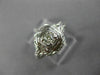 ANTIQUE WIDE .15CT OLD MINE DIAMOND 18KT WHITE GOLD SQUARE ENGAGEMENT RING 26037