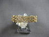 ESTATE 1.12CT DIAMOND 14KT YELLOW GOLD 3D MULTI ROW FLEXIBLE PANTHER LOVE RING