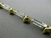 ESTATE 5.04CT DIAMOND & AAA TRILLION SAPPHIRE 14KT TWO TONE GOLD TENNIS BRACELET